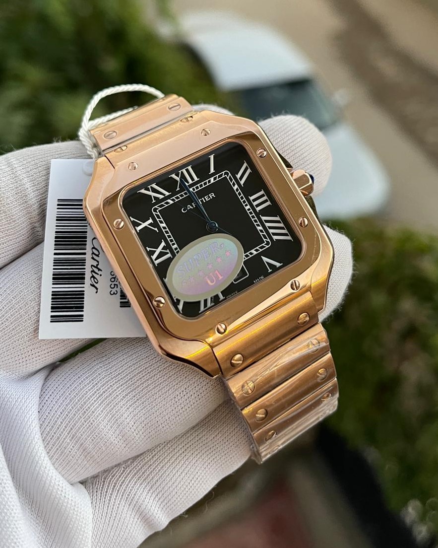 Cartier Santos Rose Erkek Kol Saati L-1384
